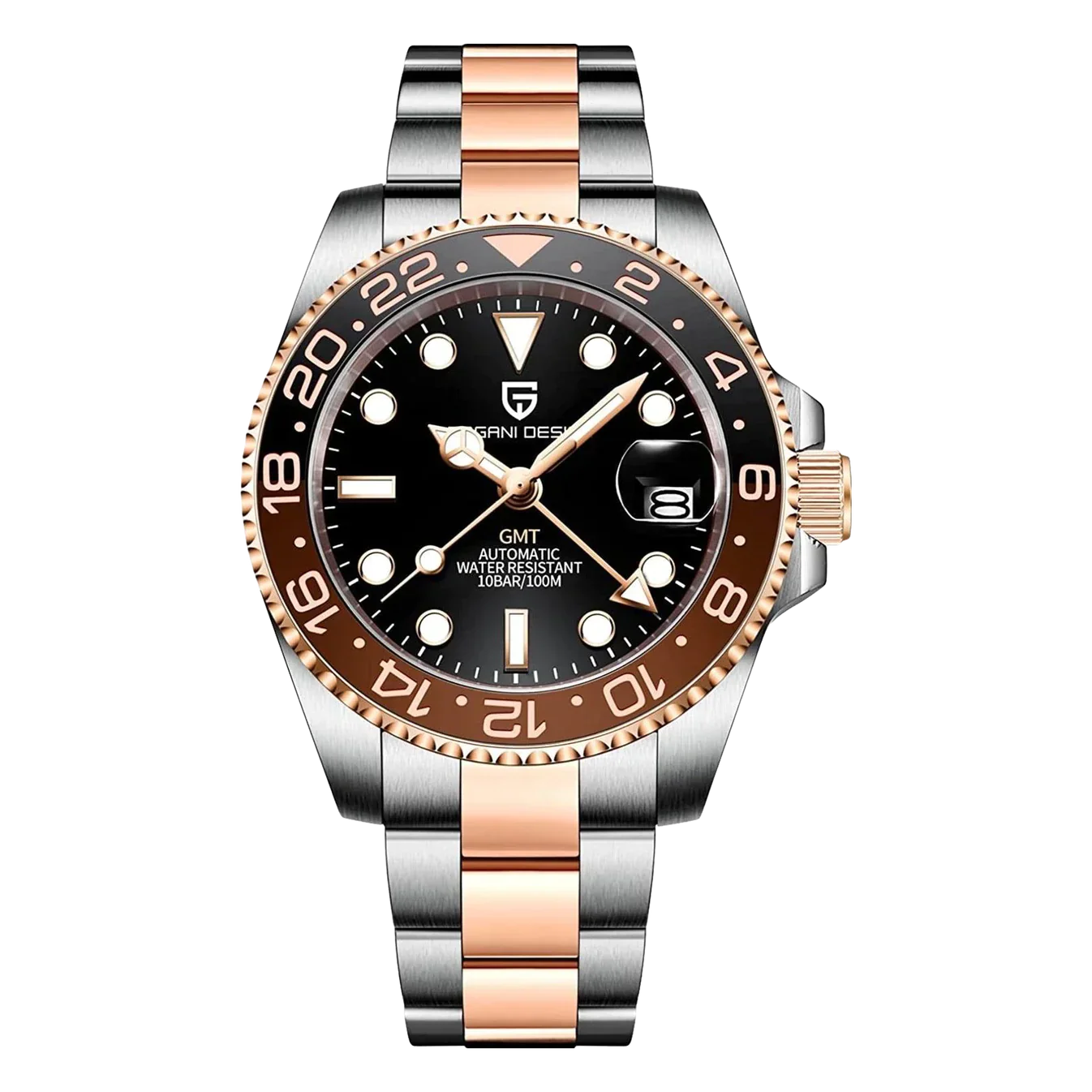 Voyager GMT PD-1662 - Het premium luxe horloge met Zwitserse precisie voor wereldreizigers