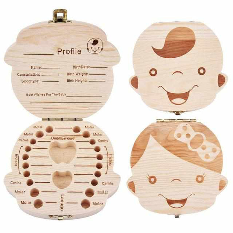 Houten Tandendoosje voor Meisjes en Jongens