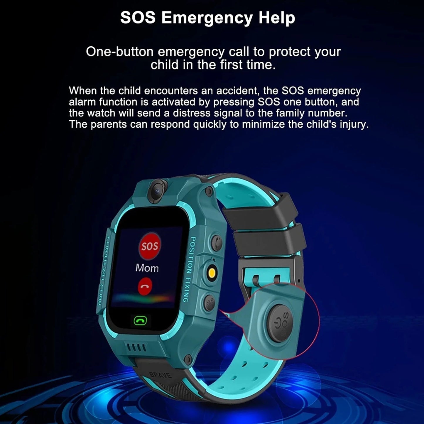 SafeBuddy - Kinder GPS Smartwatch met Real-time Locatie en Bellen
