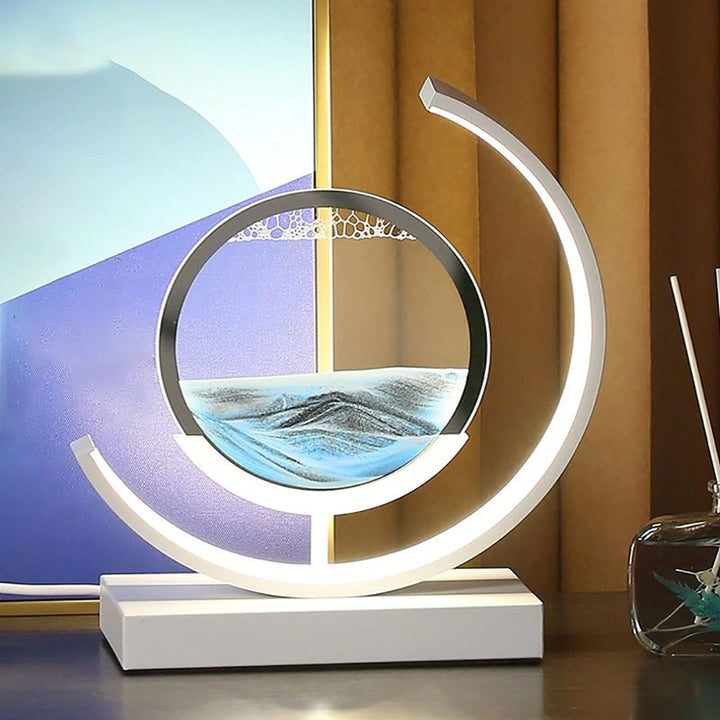 Sandy Waters - LED Zand Kunst Tafellamp