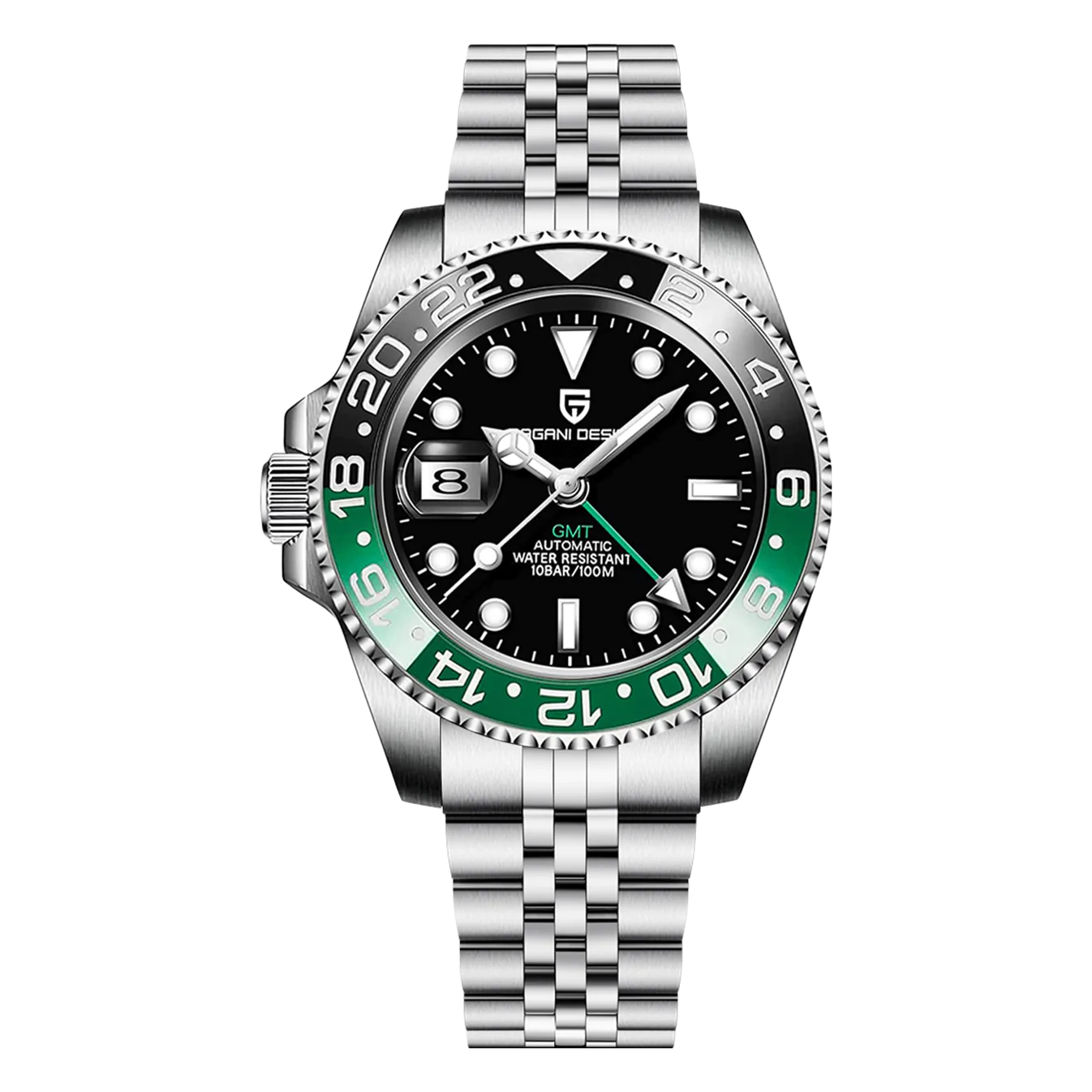 Voyager GMT PD-1662 - Het premium luxe horloge met Zwitserse precisie voor wereldreizigers