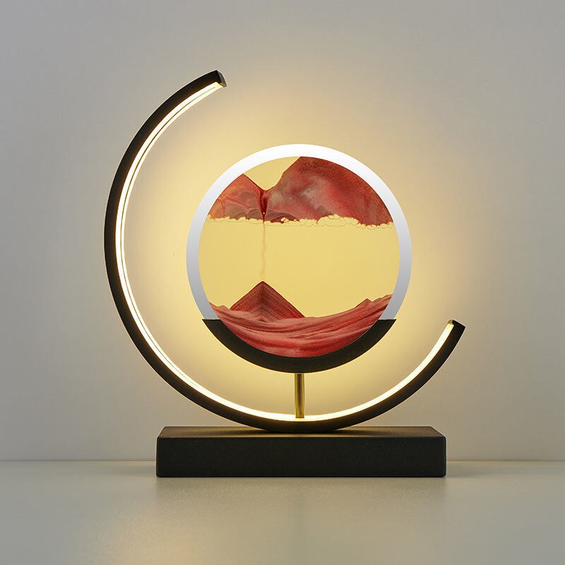 Sandy Waters - LED Zand Kunst Tafellamp