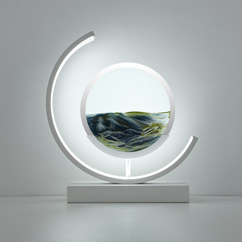 Sandy Waters - LED Zand Kunst Tafellamp