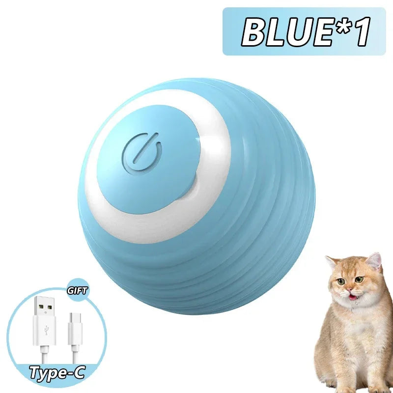 RoboPlay Plus - De zelf-roterende slimme speelbal die je kat bezighoudt