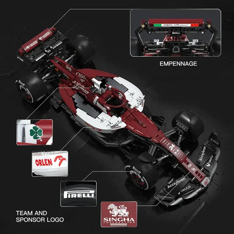 CaDA schaal 1:8 F1 Alfa Romeo F1 Team Orlen C42 - 1868 stuks