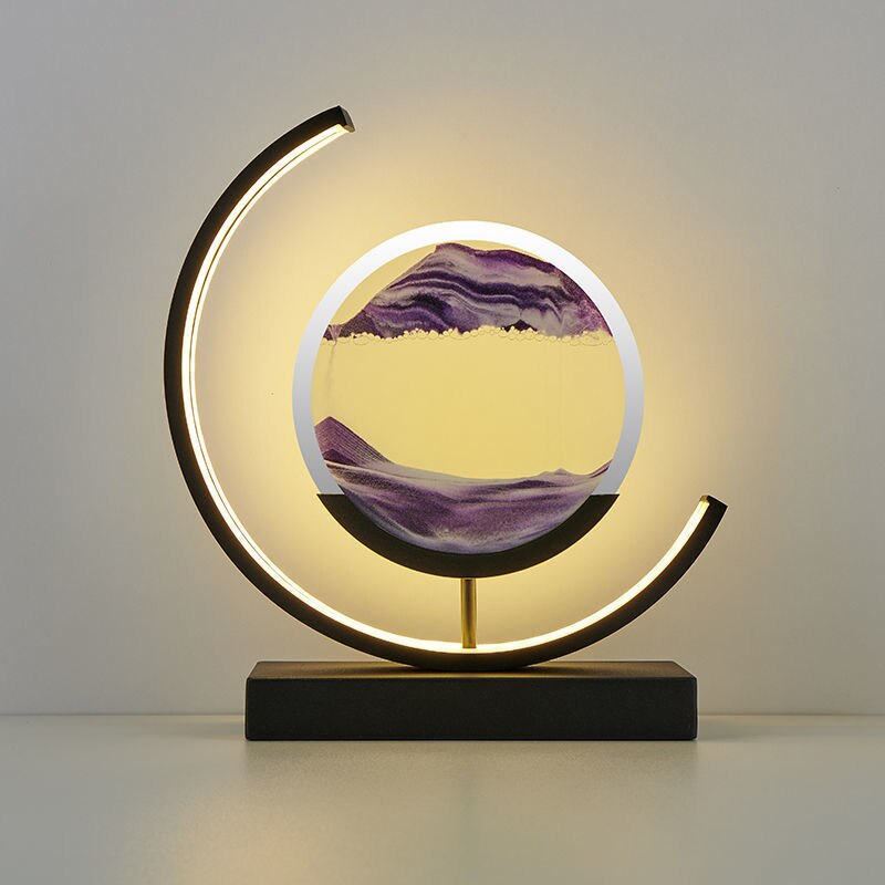 Sandy Waters - LED Zand Kunst Tafellamp