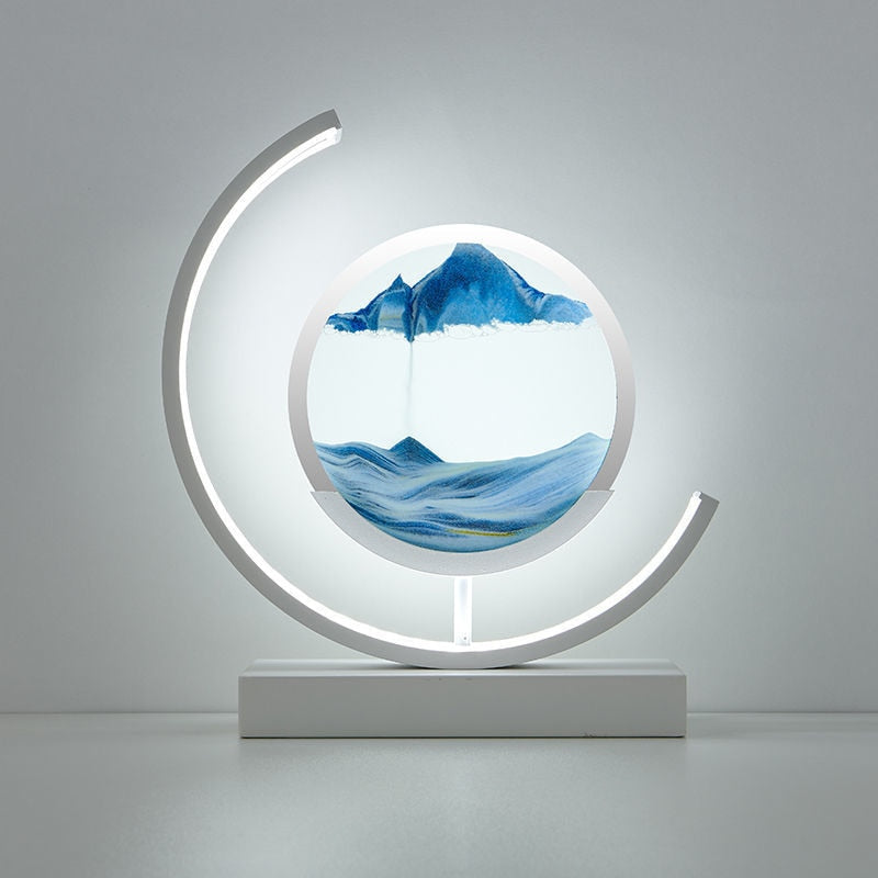 Sandy Waters - LED Zand Kunst Tafellamp