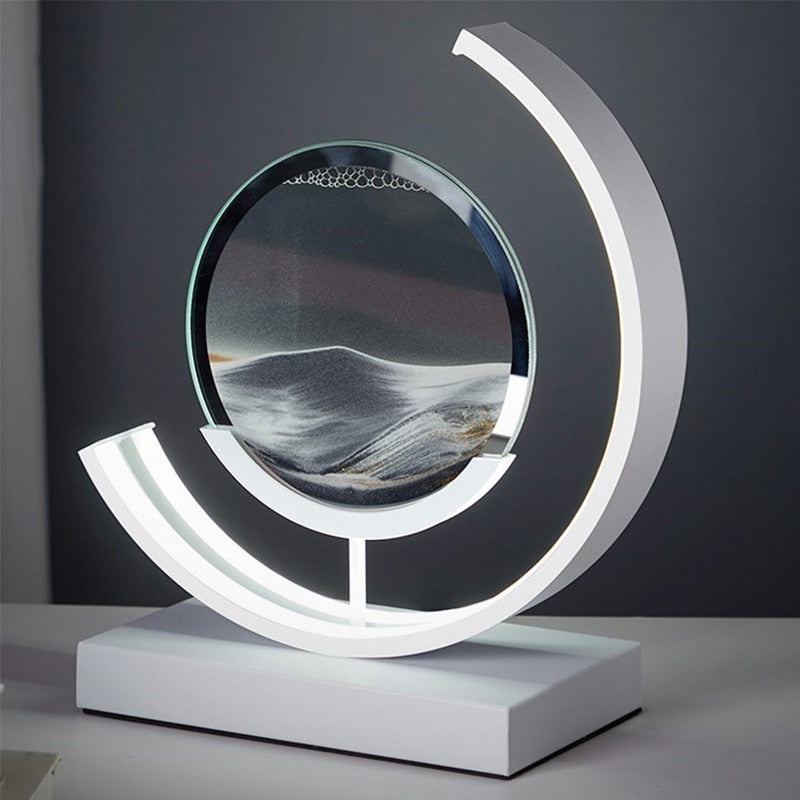 Sandy Waters - LED Zand Kunst Tafellamp