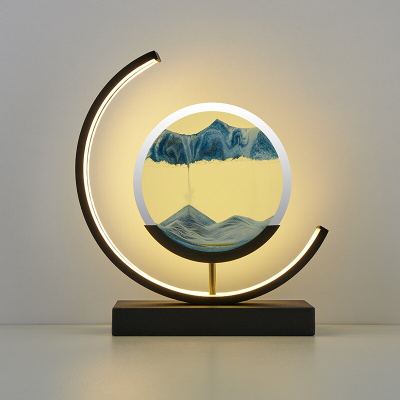 Sandy Waters - LED Zand Kunst Tafellamp