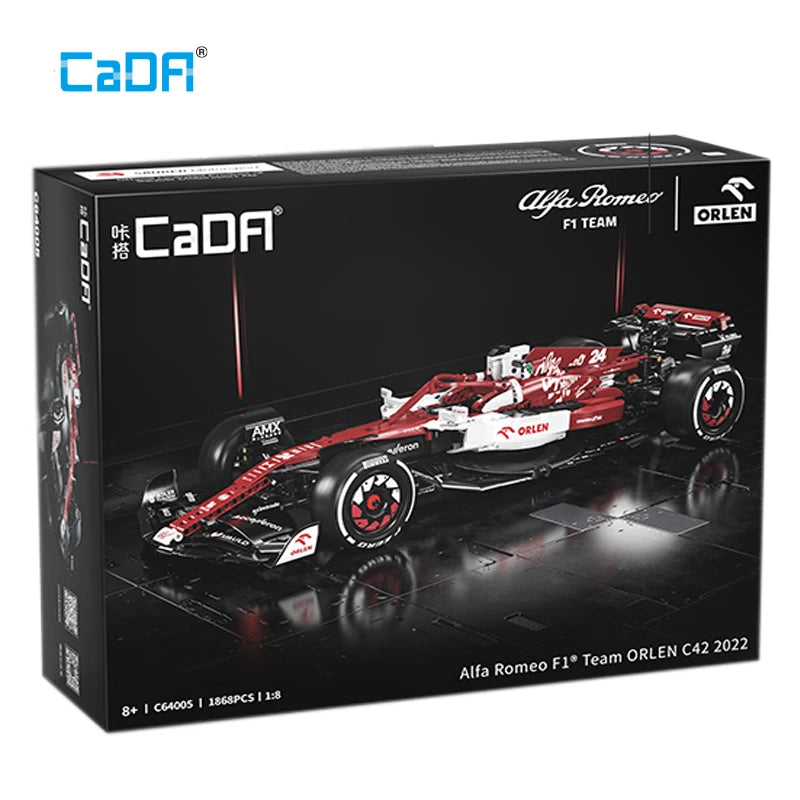 CaDA schaal 1:8 F1 Alfa Romeo F1 Team Orlen C42 - 1868 stuks