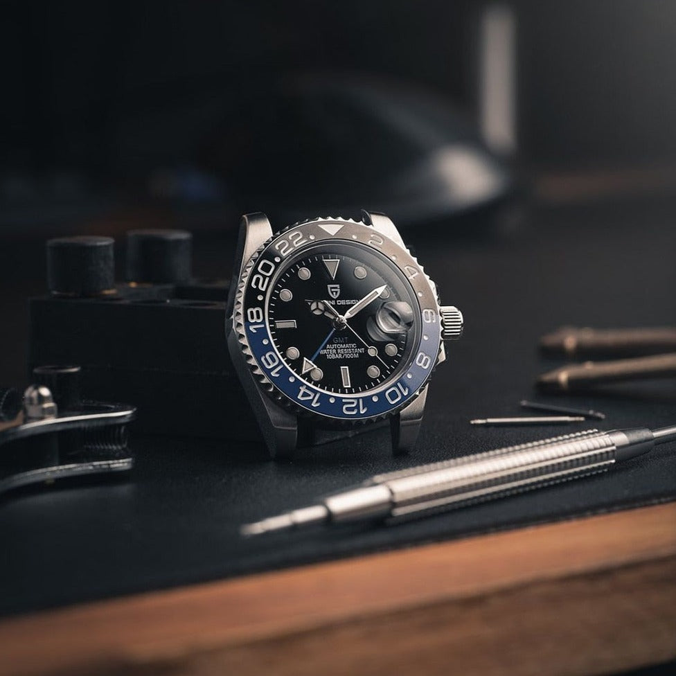 Voyager GMT PD-1662 - Het premium luxe horloge met Zwitserse precisie voor wereldreizigers