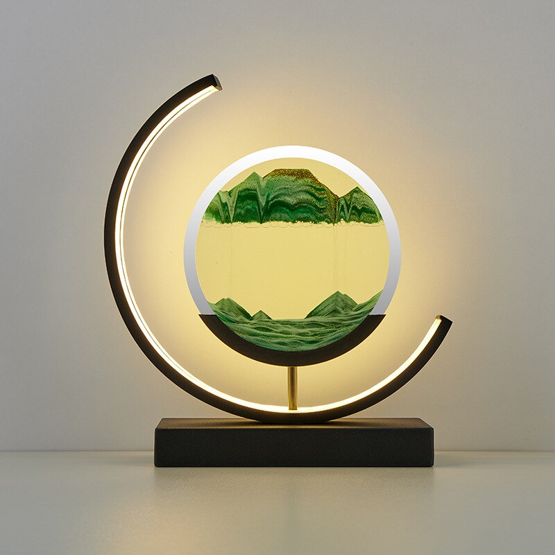 Sandy Waters - LED Zand Kunst Tafellamp