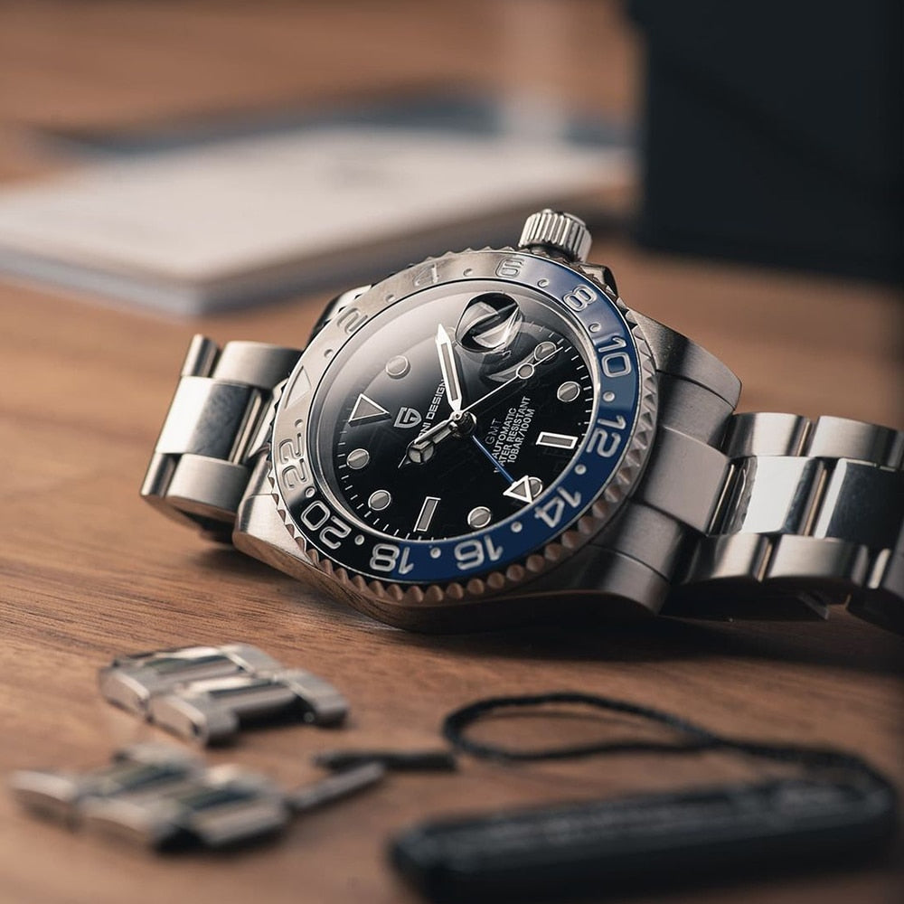 Voyager GMT PD-1662 - Het premium luxe horloge met Zwitserse precisie voor wereldreizigers