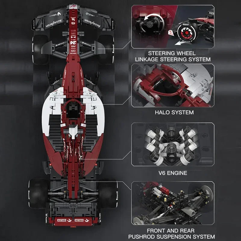 CaDA schaal 1:8 F1 Alfa Romeo F1 Team Orlen C42 - 1868 stuks
