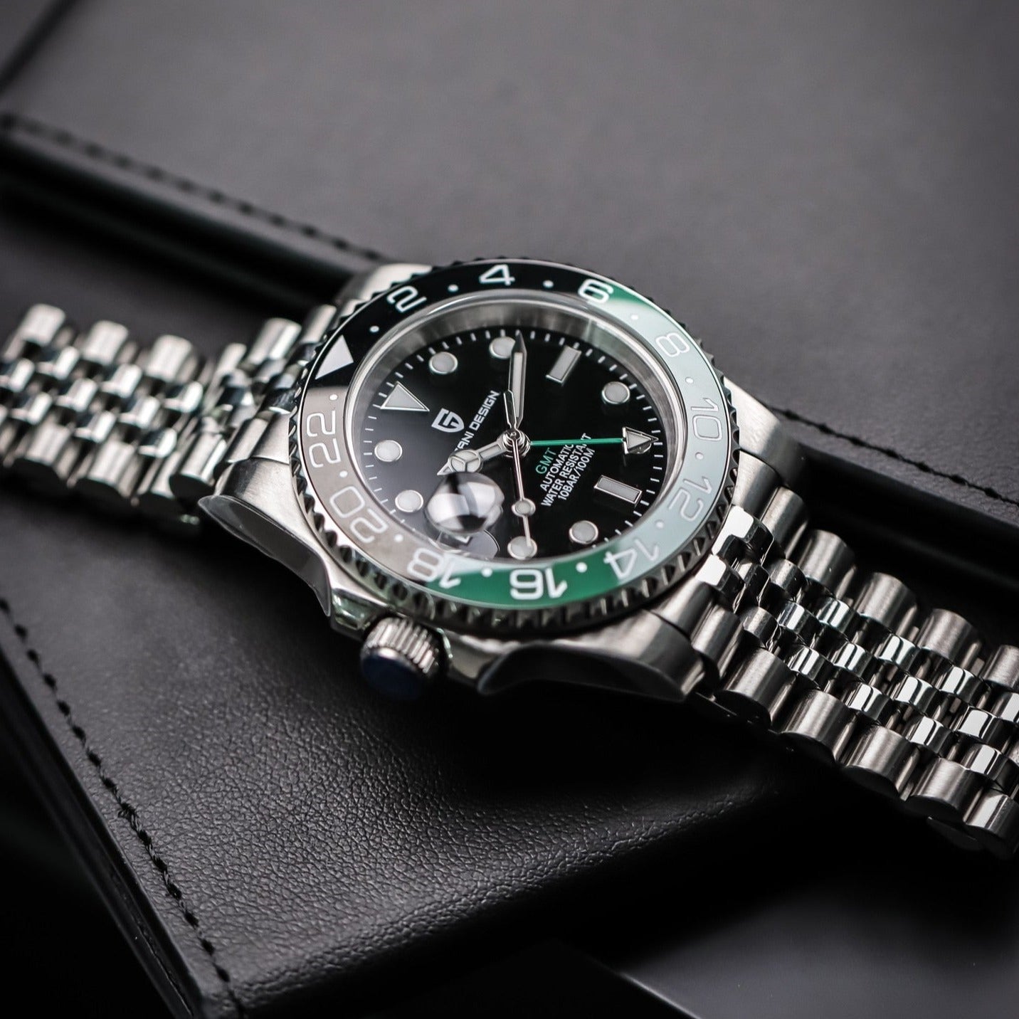 Voyager GMT PD-1662 - Het premium luxe horloge met Zwitserse precisie voor wereldreizigers