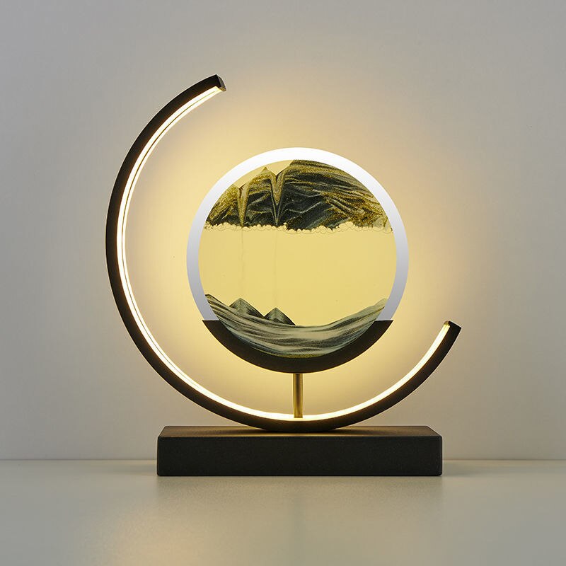 Sandy Waters - LED Zand Kunst Tafellamp