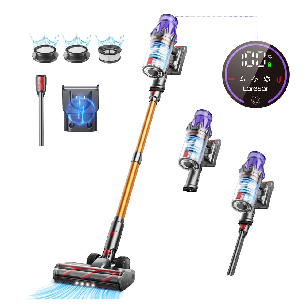 Laresar U7 Tornado™ | De ultieme 500W draadloze stofzuiger