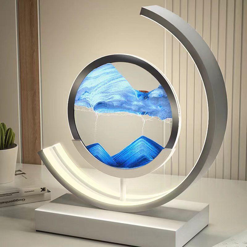 Sandy Waters - LED Zand Kunst Tafellamp