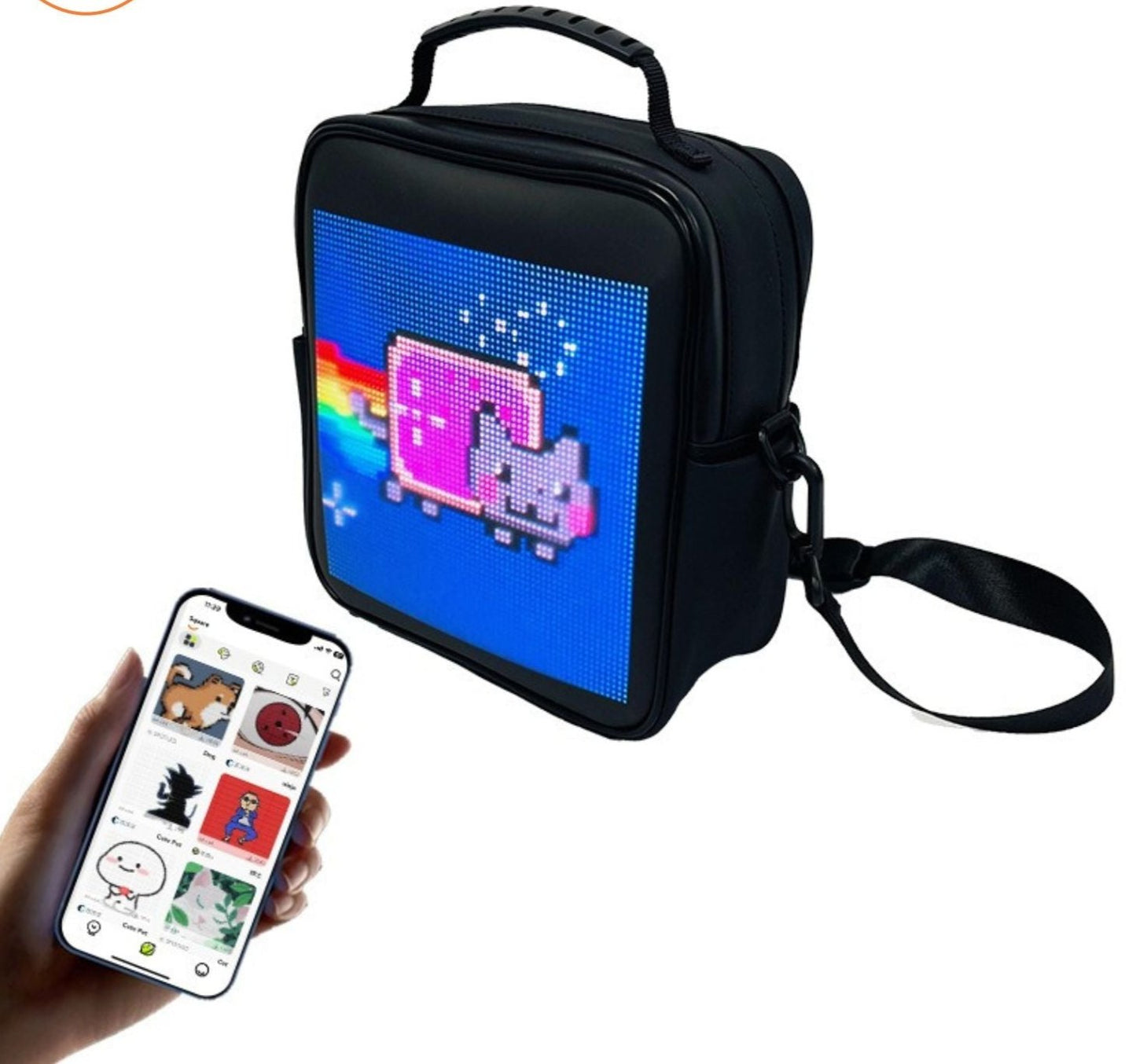 AdVibe™ LED Rugzak | 3D Weergave, Duurzaam, Perfect voor Reizigers!