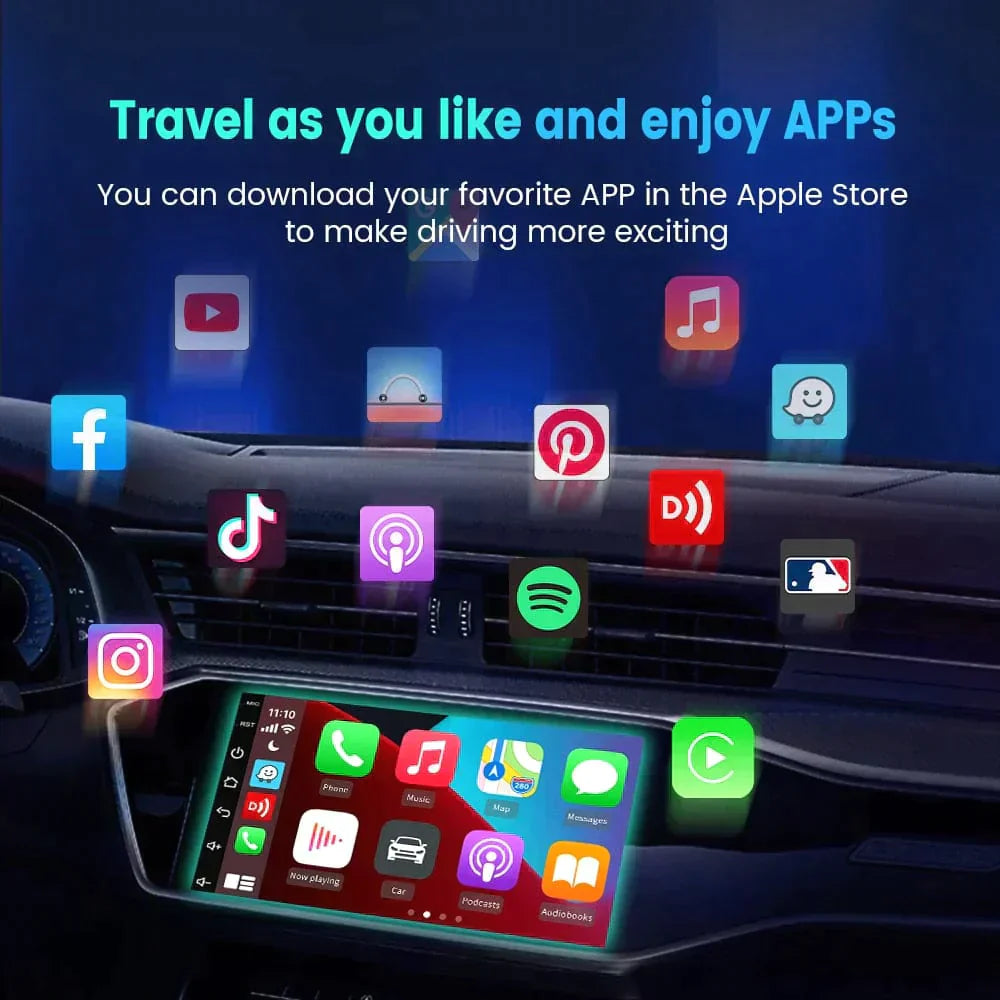 USB/Draadloze CarPlay & Android Auto Dongle