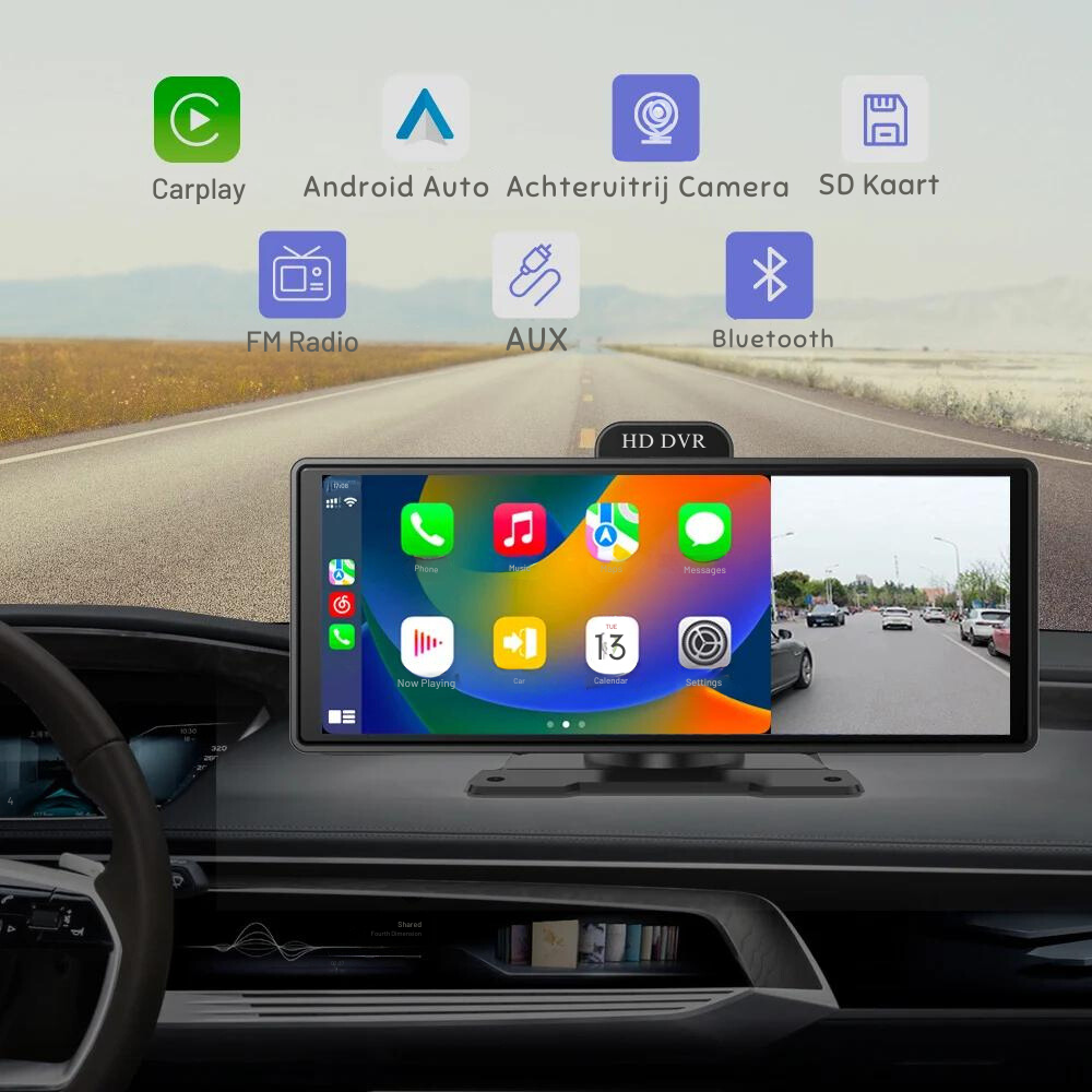 Carplay & Android Auto autodisplay 10.2 inch - 2K & 1080P