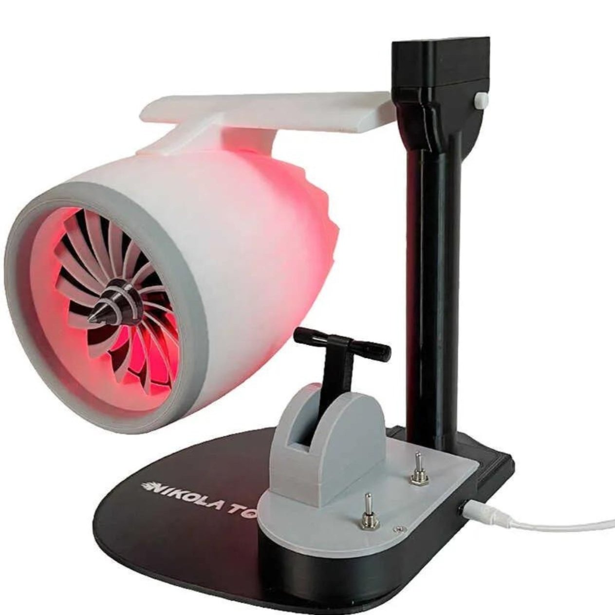 Jetfan™ | Ingenieus Handgemaakte Desktop Turbofan Met Luchtbevochtiger En Staartvlam