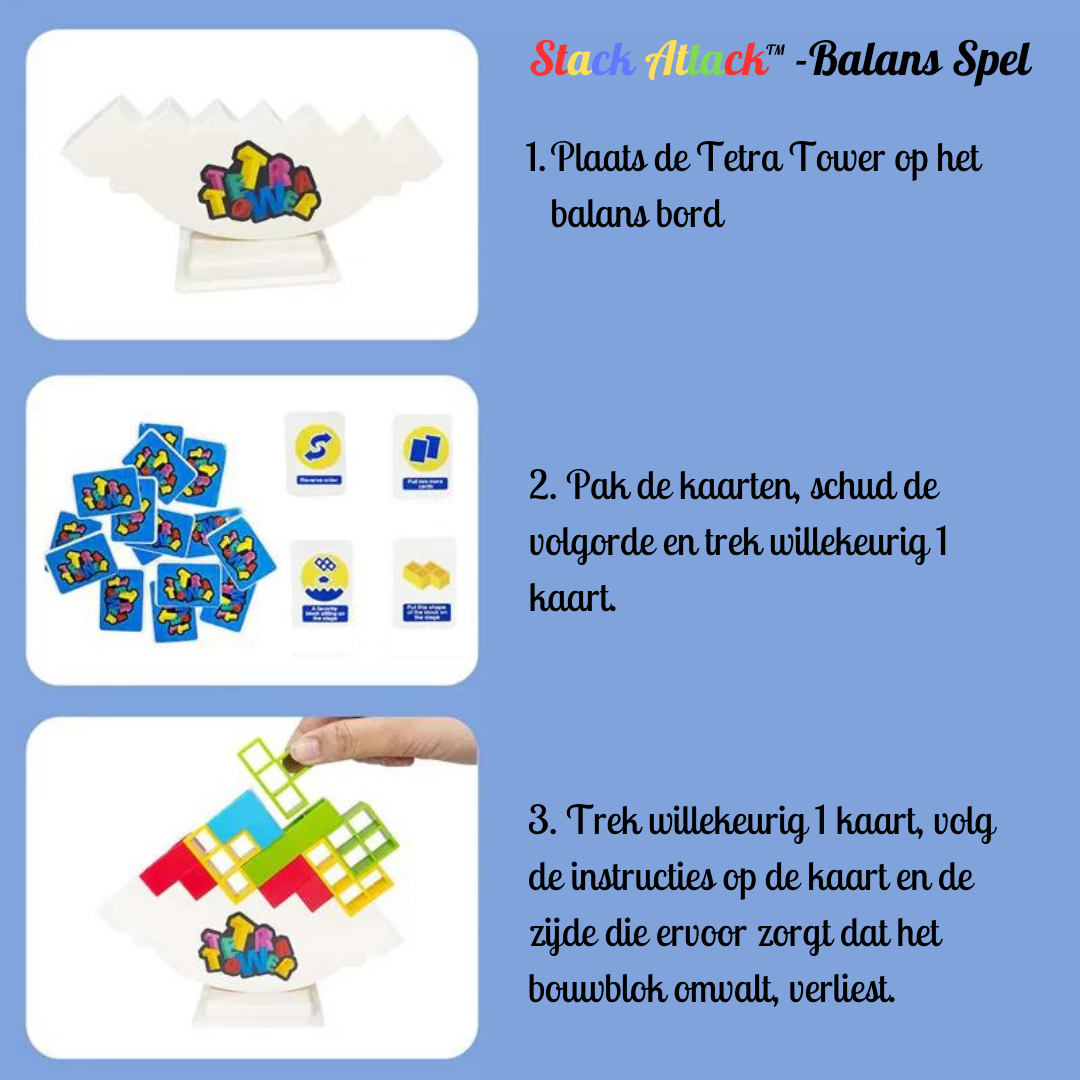 Stack Attack™ - Tetra Tower Balans Spel